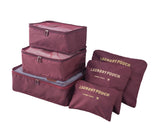 Travel Storage Bag Luggage Organiser (6 pcs)