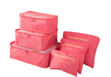 Travel Storage Bag Luggage Organiser (6 pcs)